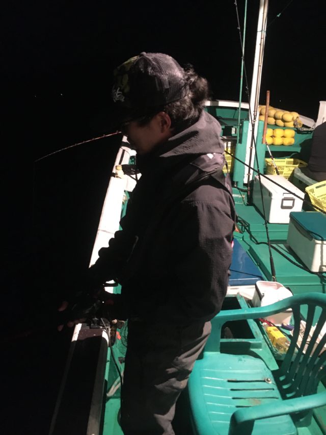11月7日、夜釣り。